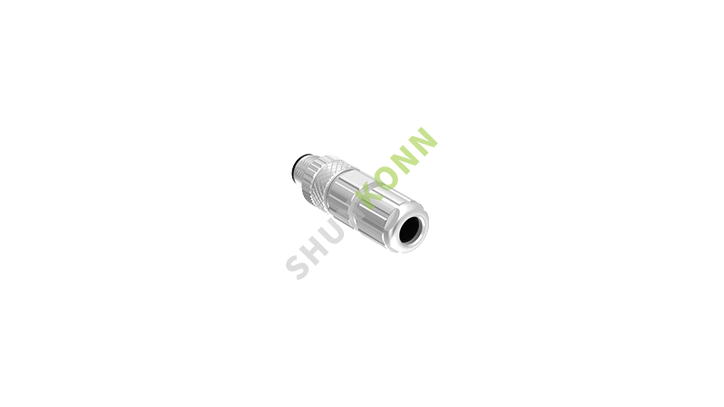 SKM12 B Series M12 B Coded Connectors Straight Metal Assembled 5PIN Male Solder Type PG7