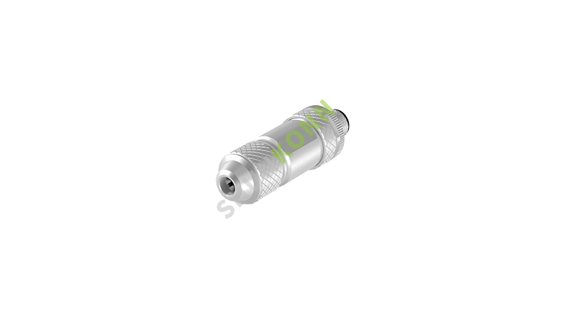 SKM12D系列 M12D编码连接器直式金属组装4PIN公头螺钉式PG7