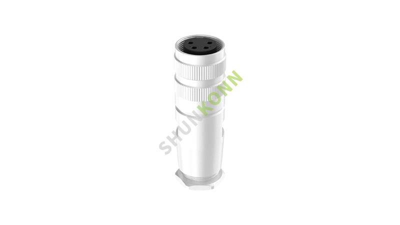 SKM16 Series M16 Connectors Straight Metal Assembled 4PIN Female Solder Type M18*0.75