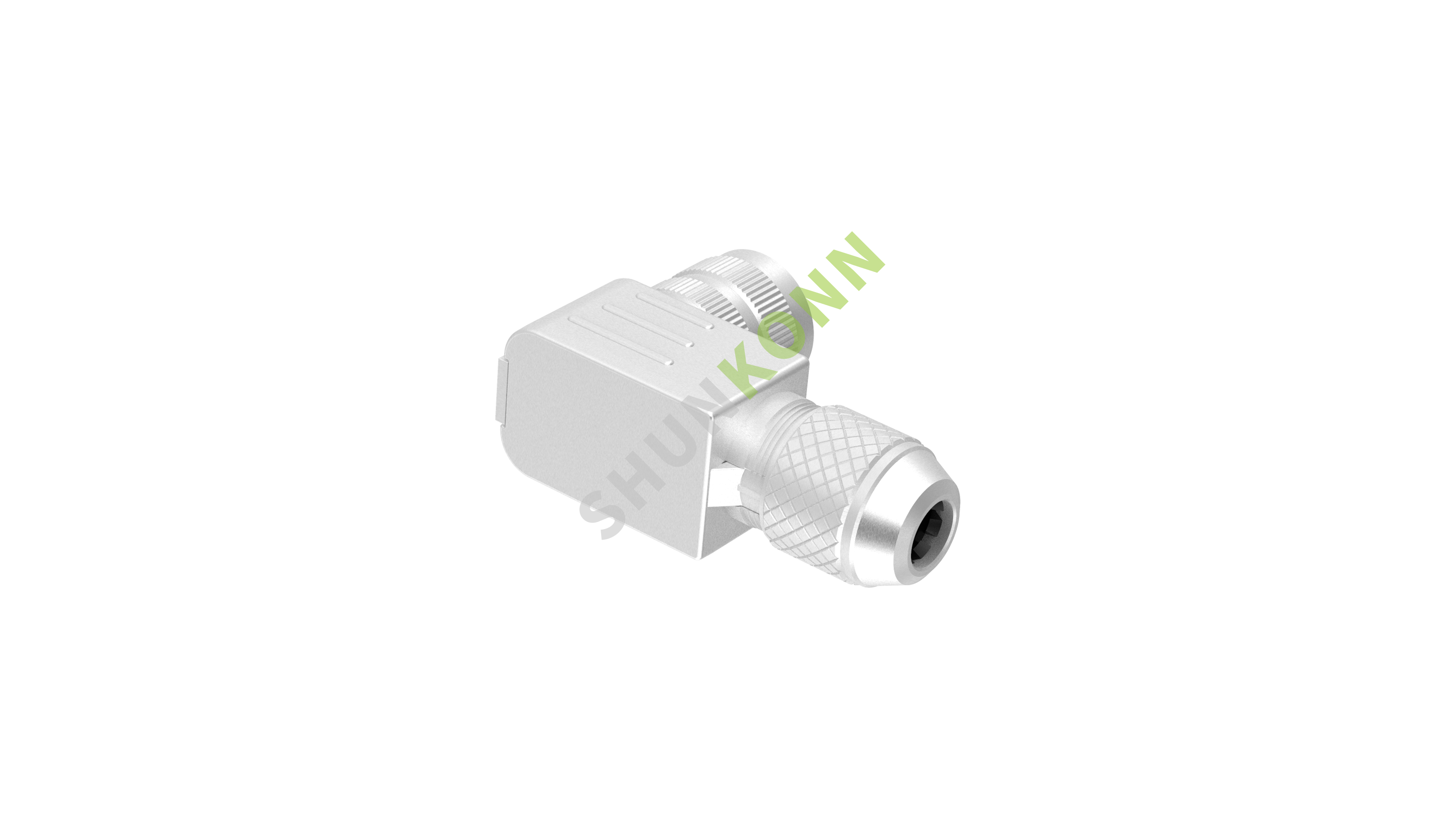 SKM16 Series M16 Connectors Right Angle Metal Assembled 5PIN Female Solder Type PG9