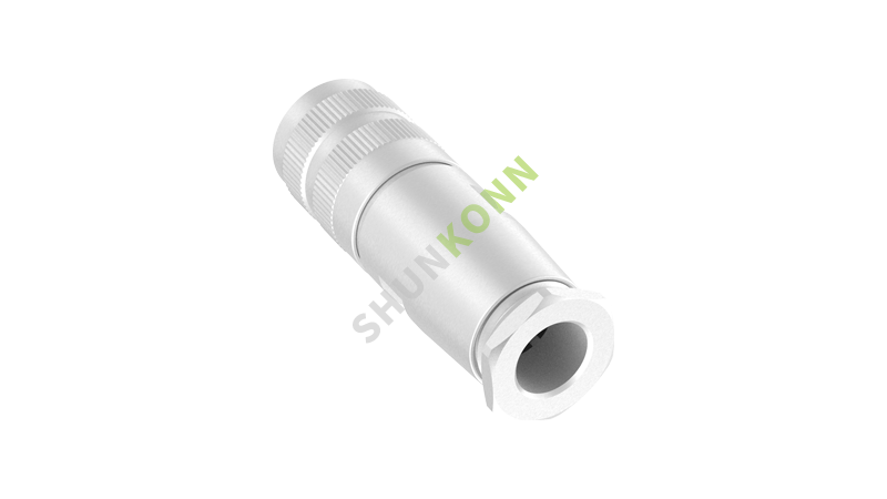SKM16 Series M16 Connectors Straight Metal Assembled 14PIN Female Solder Type M18*0.75