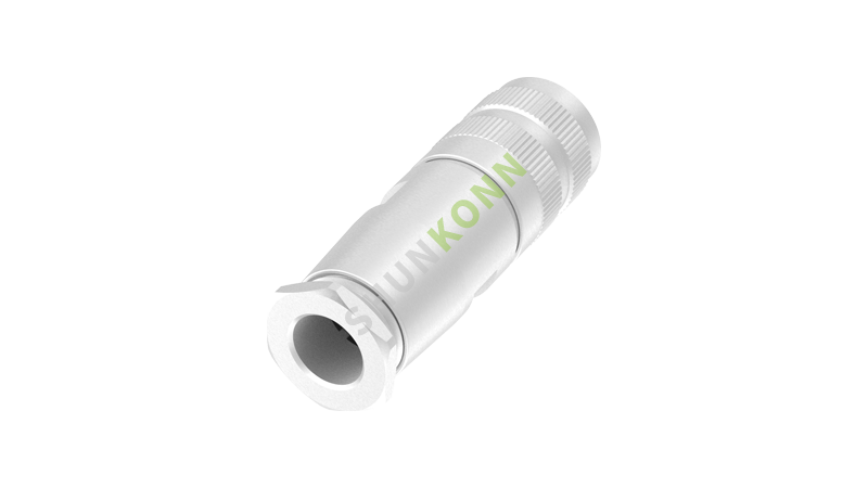 SKM16 Series M16 Connectors Straight Metal Assembled 14PIN Female Solder Type M18*0.75
