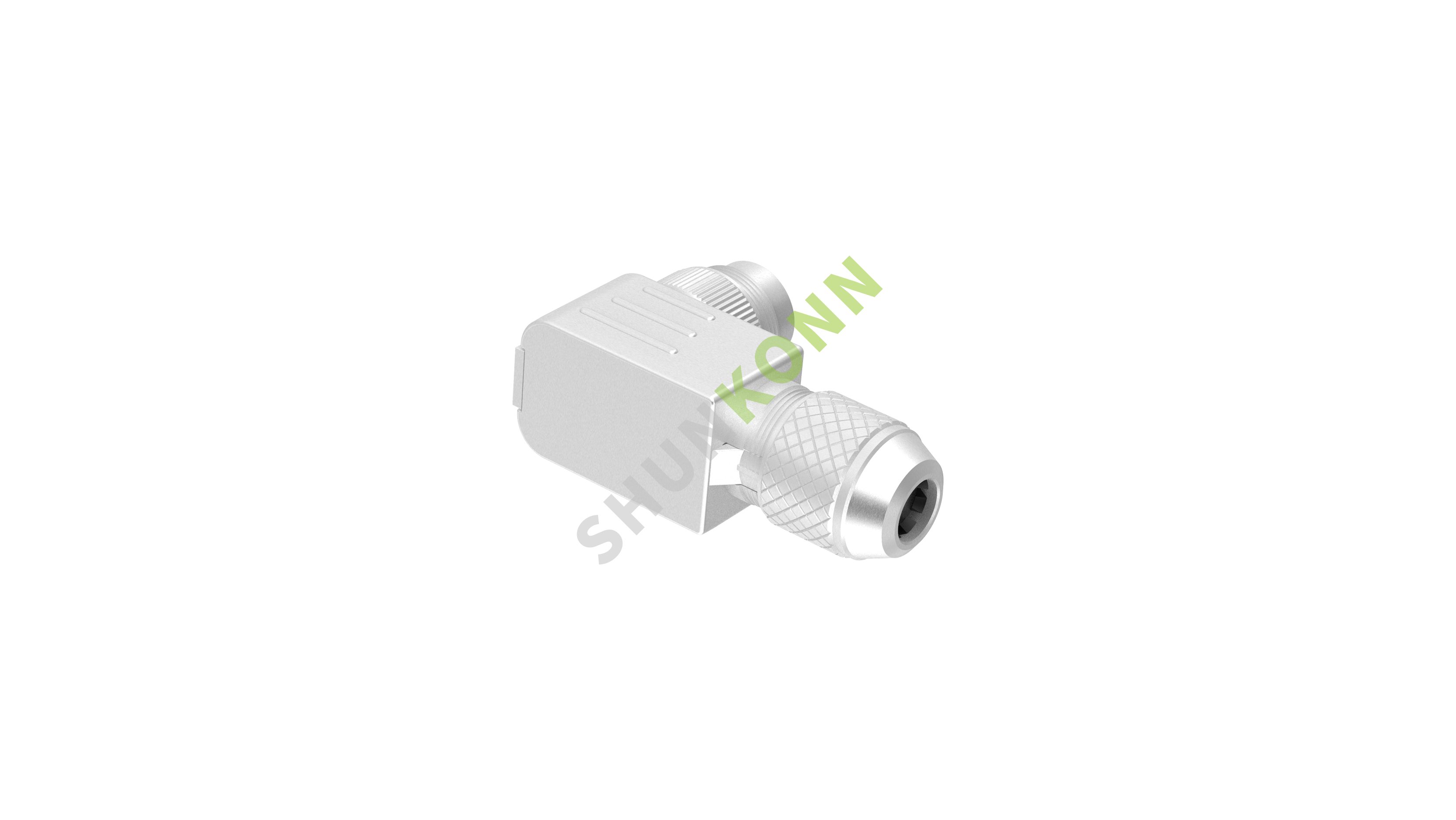 SKM16 Series M16 Connectors Right Angle Metal Assembled 4PIN Male Solder Type PG9