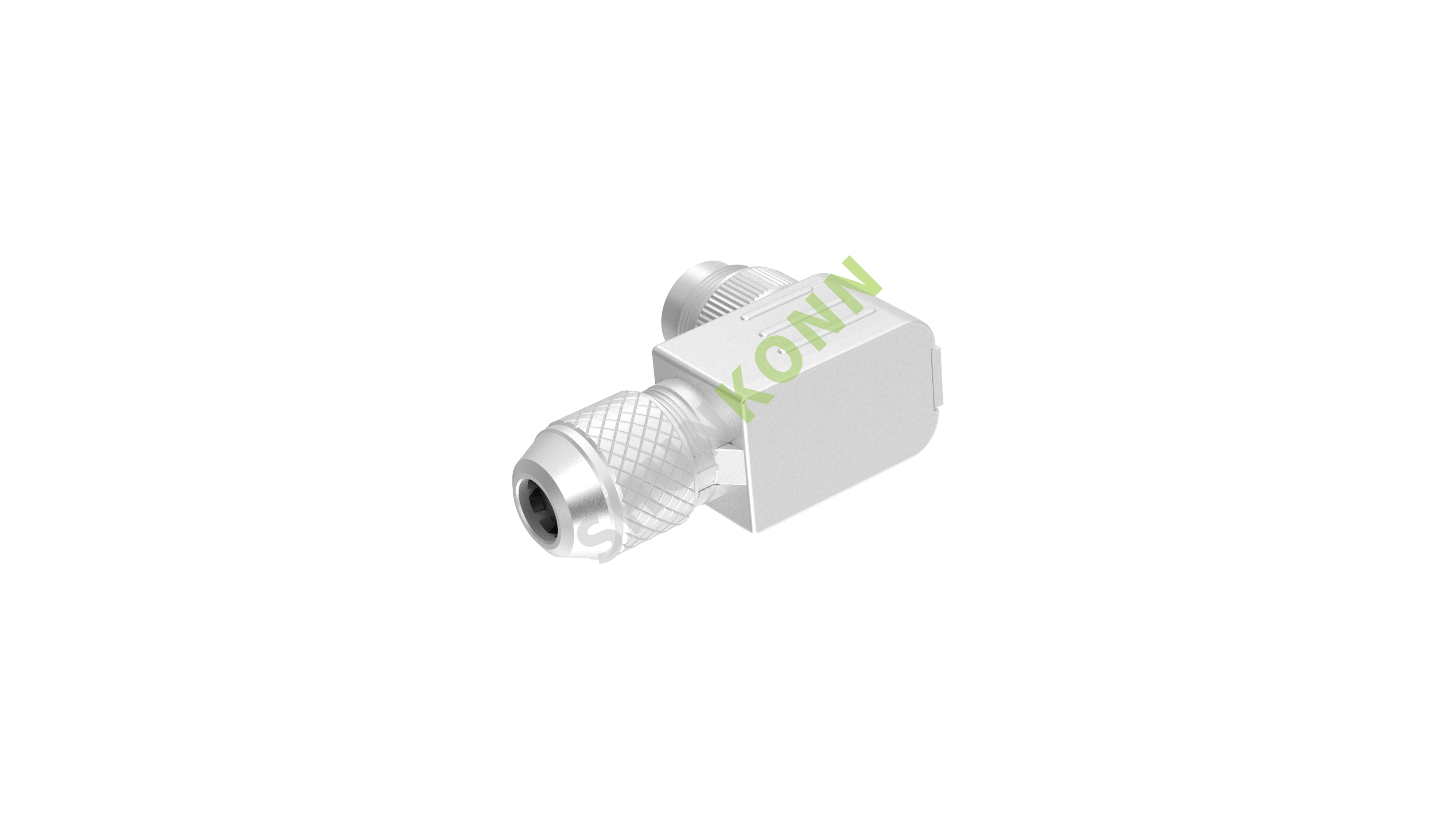 SKM16 Series M16 Connectors Right Angle Metal Assembled 8PIN Male Solder Type PG9"