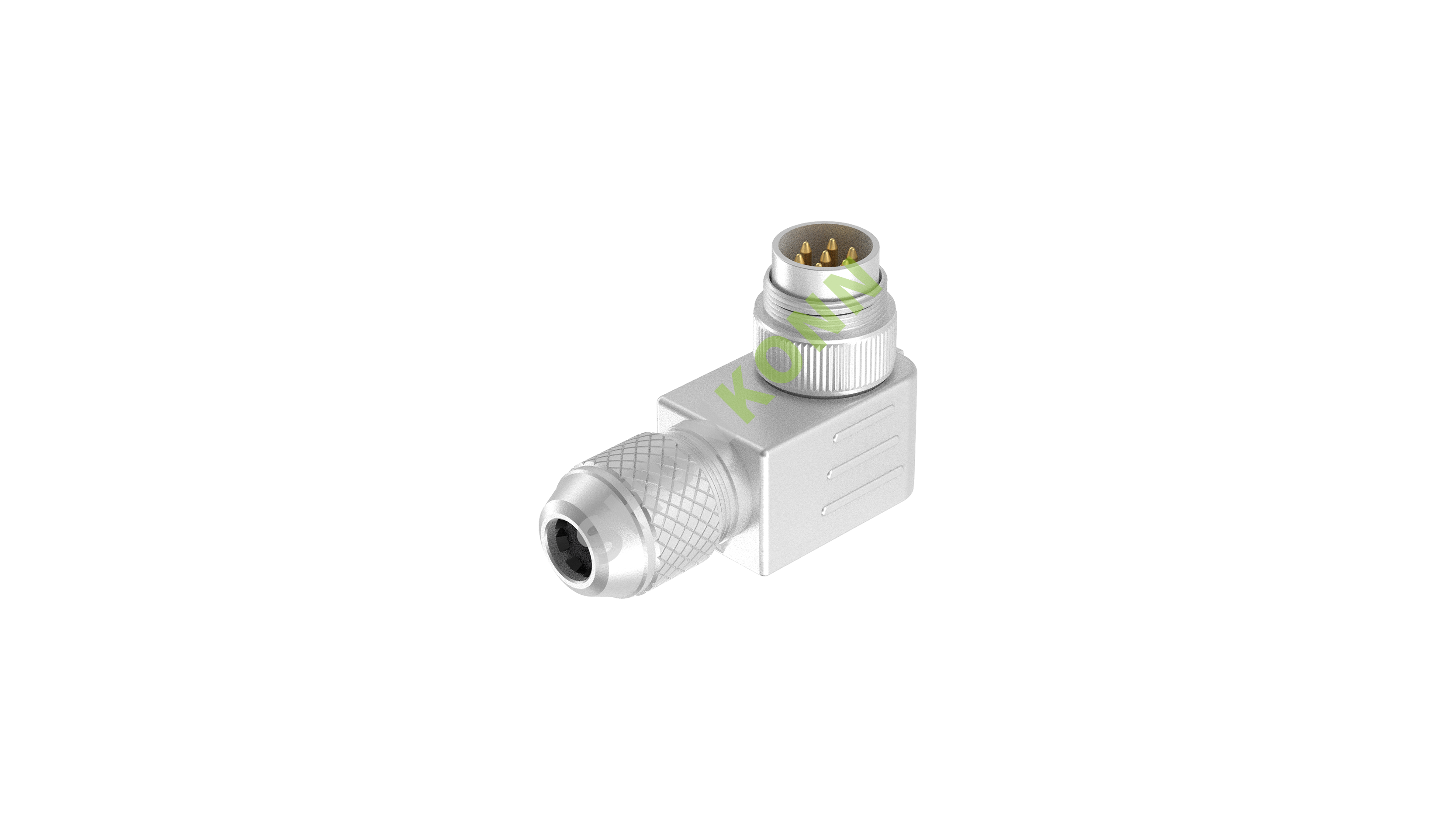 SKM16 Series M16 Connectors Right Angle Metal Assembled 7PIN Male Solder Type PG9