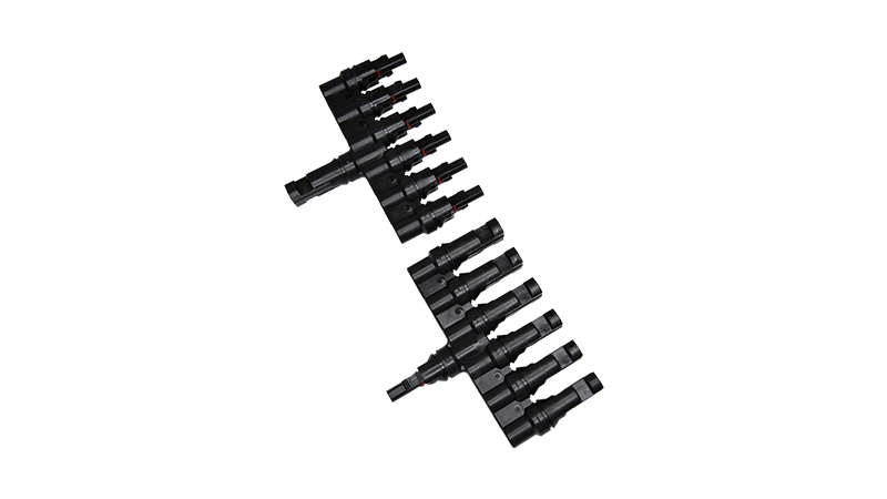 Solar PV T-type 6 to 1 branch connector -1000VDC 50A IP68PPO material ...