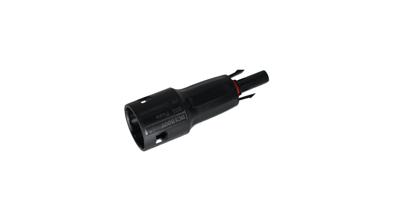 Solar Pv fuse connector -1500V DC 20A IP68 PPO material public wire end
