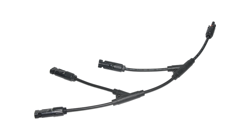 Solar Pv Y-type 2Y 3 to 1 branch connector 1000VDC 30A IP68PPO material
