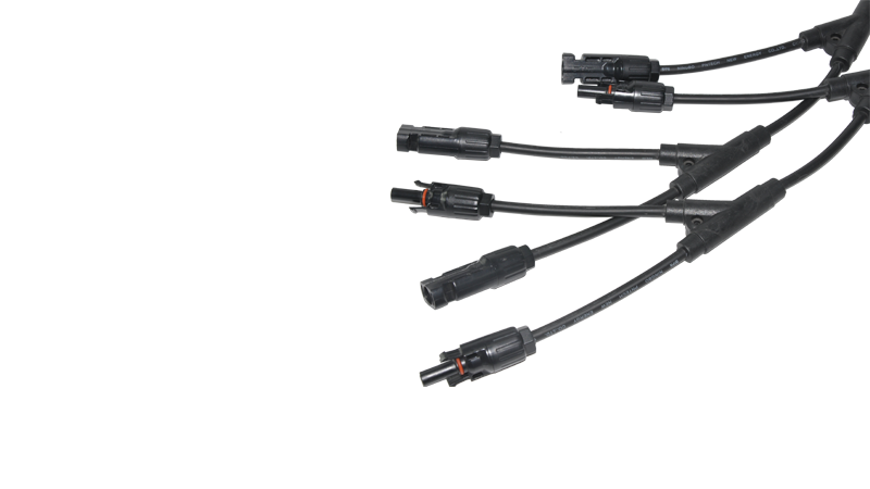 Solar Pv Y-type 2Y 3 to 1 branch connector 1000VDC 30A IP68PPO material