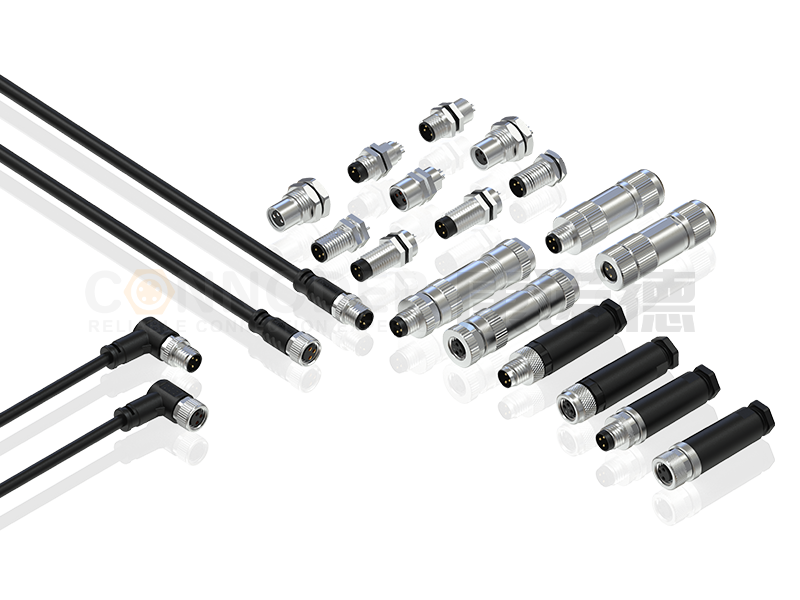 对于伺服电机的耐高温航空插头，应选择何种规格的连接器？