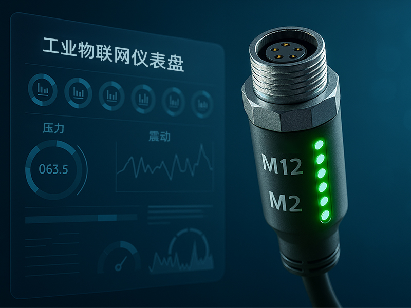 自动控制板上的 M12 圆形连接器