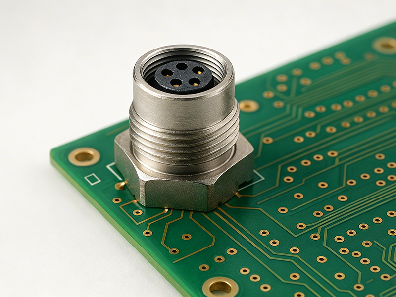 M9 圆形连接器的 PCB 接线