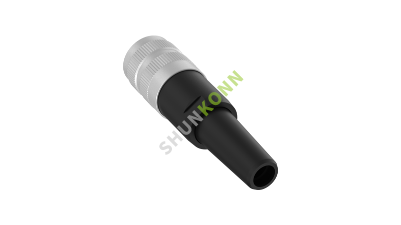 SKM16系列 M16连接器直式塑胶组装3PIN母头焊接式 M16*0.75