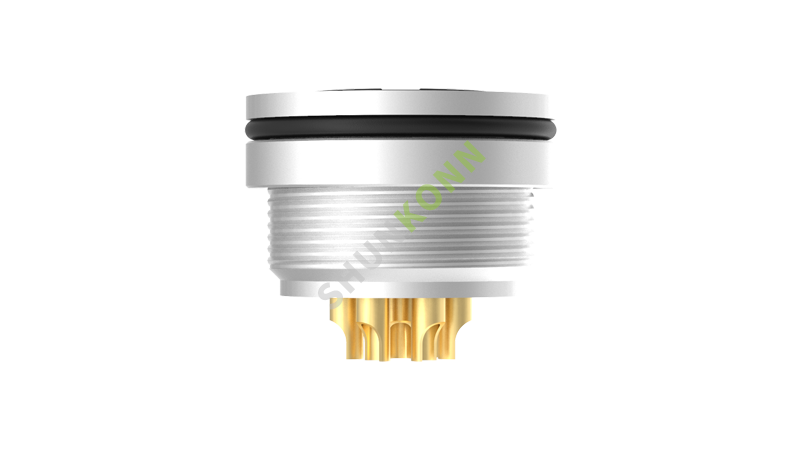SKM16 Series M16 Connectors Board Front Mount 7PIN Female Solder Type M18*0.75