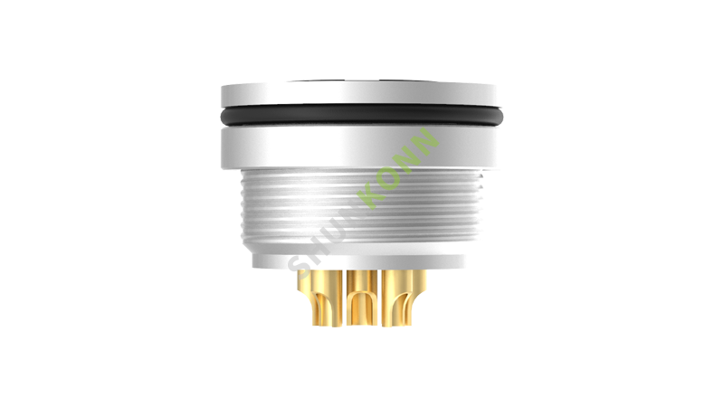 SKM16 Series M16 Connectors Board Front Mount 8IN Female Solder Type M18*0.75