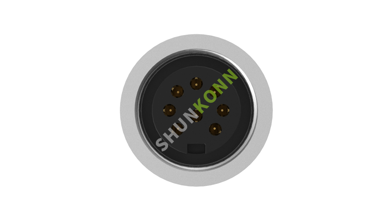 SKM16 Series M16 Connectors Board Front Mount 8IN Female Solder Type M18*0.75