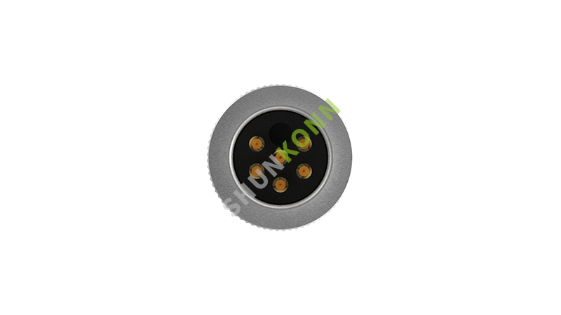 SKM16 Series M16 Connectors Regular Overmolded 6PIN Male Solder Type M16*0.75 With Short Shield