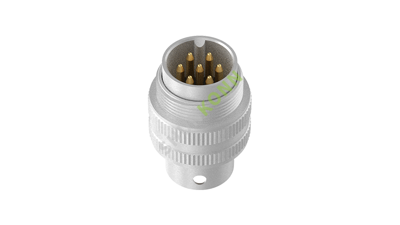 SKM16 Series M16 Connectors Regular Overmolded 7PIN Male Solder Type M16*0.75 With Short Shield